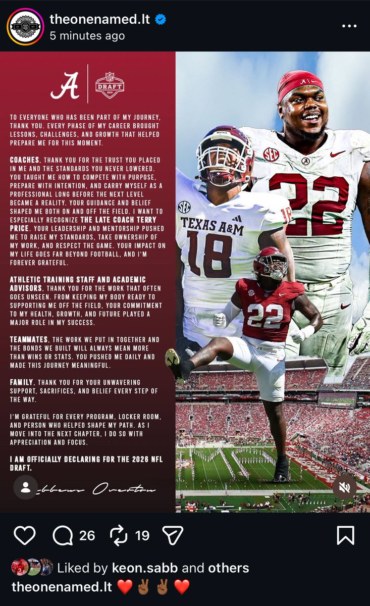 Charlie_Potter's tweet image. LT Overton says goodbye.