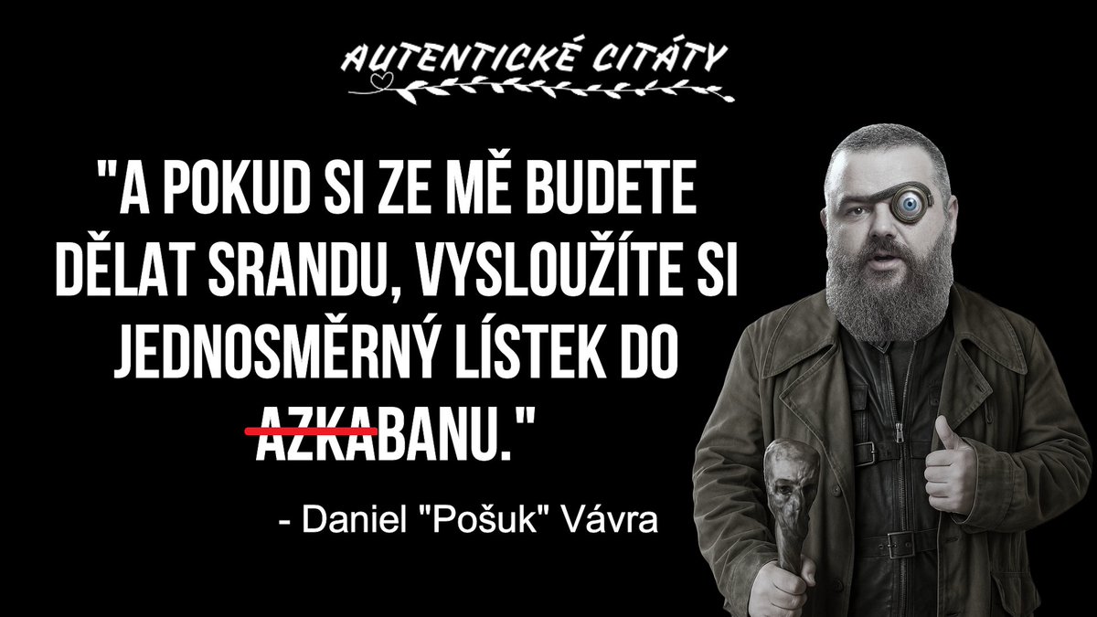 Hrozně mě baví sledovat válku mezi Danem Vávrou X Romanem Mácou X Paralelkama 😄 Kdybych mohl mít nějakou superschopnost, tak by to bylo vzít tyto všechny na pistáciové latté a udělat z nich nejlepší kámoše. Ale to se mi asi nepovede... 😓
#autentickecitaty