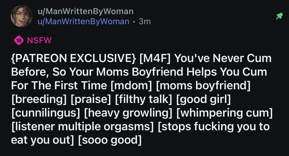 ManWritten's tweet image. ✨PATREON EXCLUSIVE✨

you're up in the middle of the night and your moms boyfriend comes down for water. He tells you that you accidently uploaded your icloud pictures to the house computer and he saw videos of you and your boyfriend.