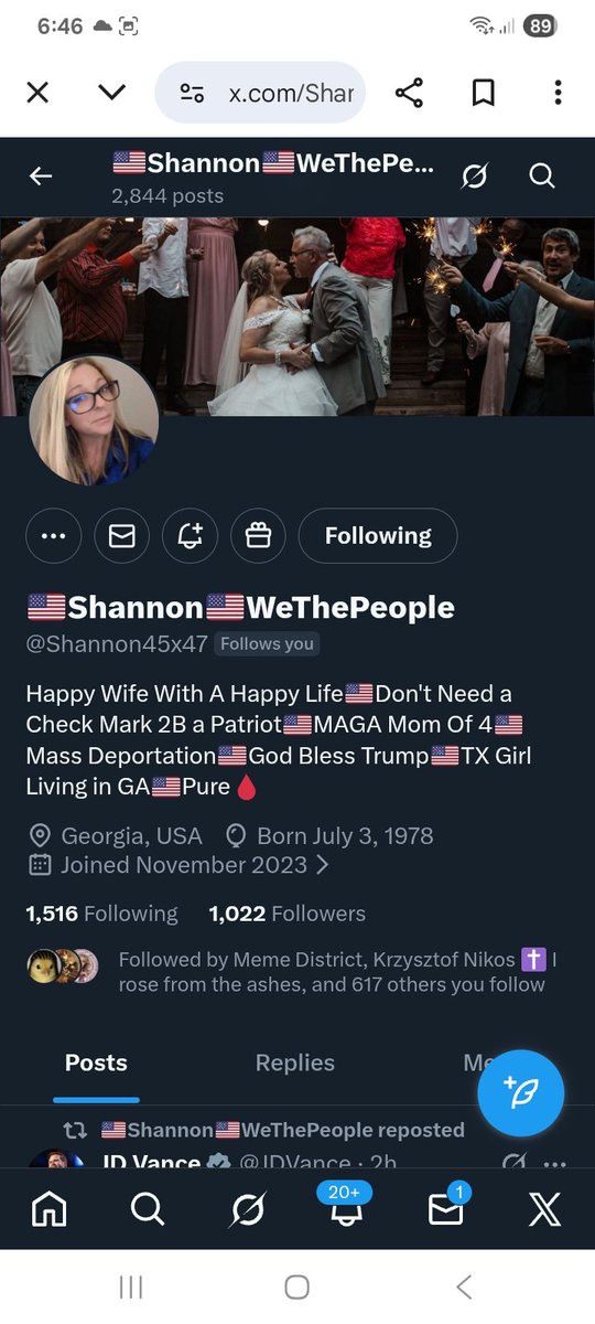 Can we find <a href="/Shannon45x47/">🇺🇸Shannon🇺🇸WeThePeople</a> a proud patriot some new friends, connects back 
F&amp;R
💪🫶💯🇺🇸