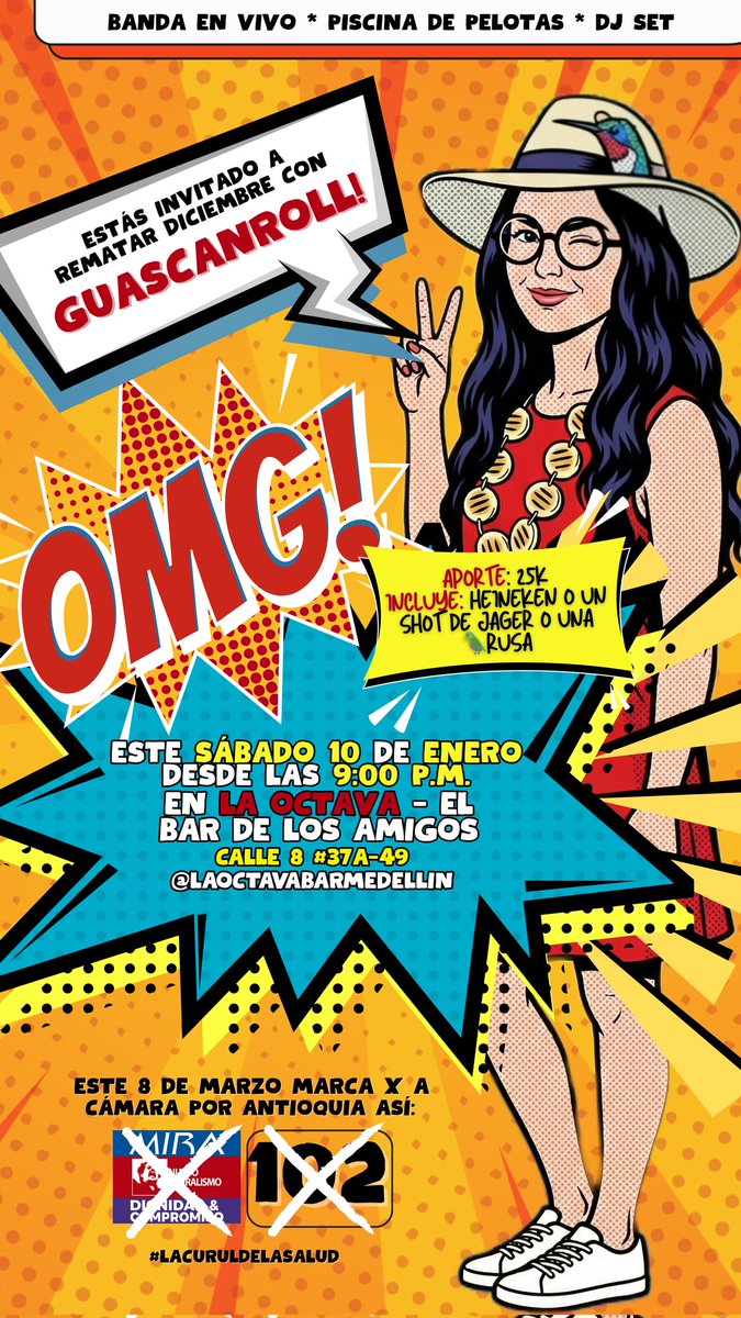 Bueno, en otros temas más amables, hace días les había preguntado que si se animaban a un parche de mi campaña el 10, pues la idea ese día es pasarla bien y hacer un gran anuncio. Entonces, acá está la invitación formal. Ojalá se animen y vayan!!: