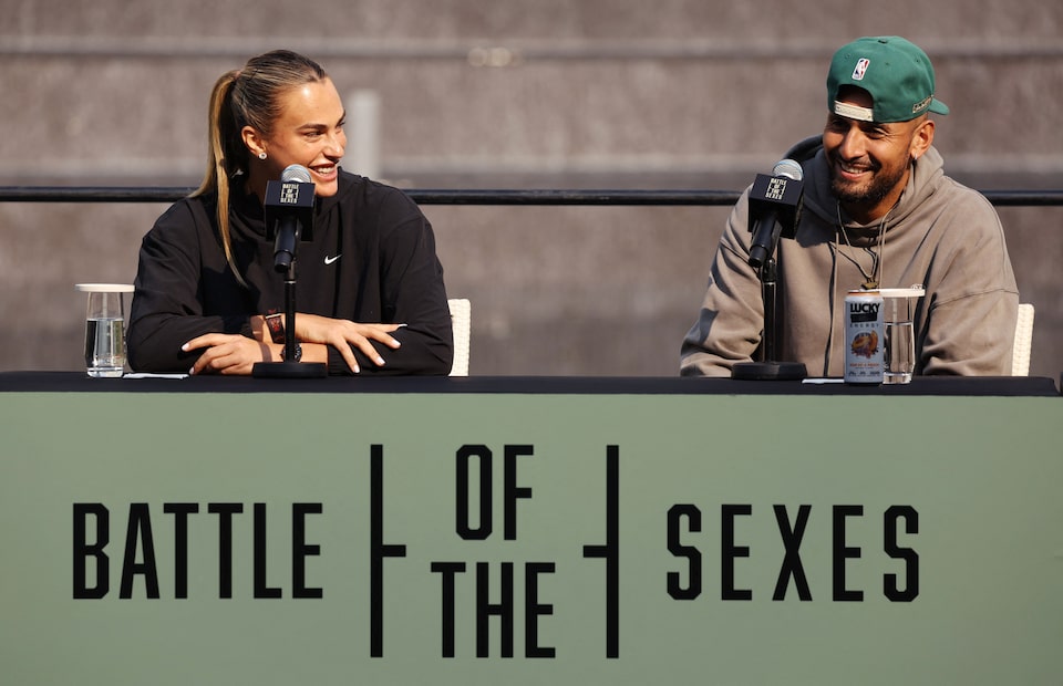 Zwxsh's tweet image. Sarah Pitkowski (former world #29) on Nick Kyrgios and the 'Battle of the Sexes' exhibition:

"In this entertainment that was created, Nick Kyrgios's attitude and behavior were absolutely detestable; the guy is detestable. He's so arrogant, it's the worst. He's doing more harm to…