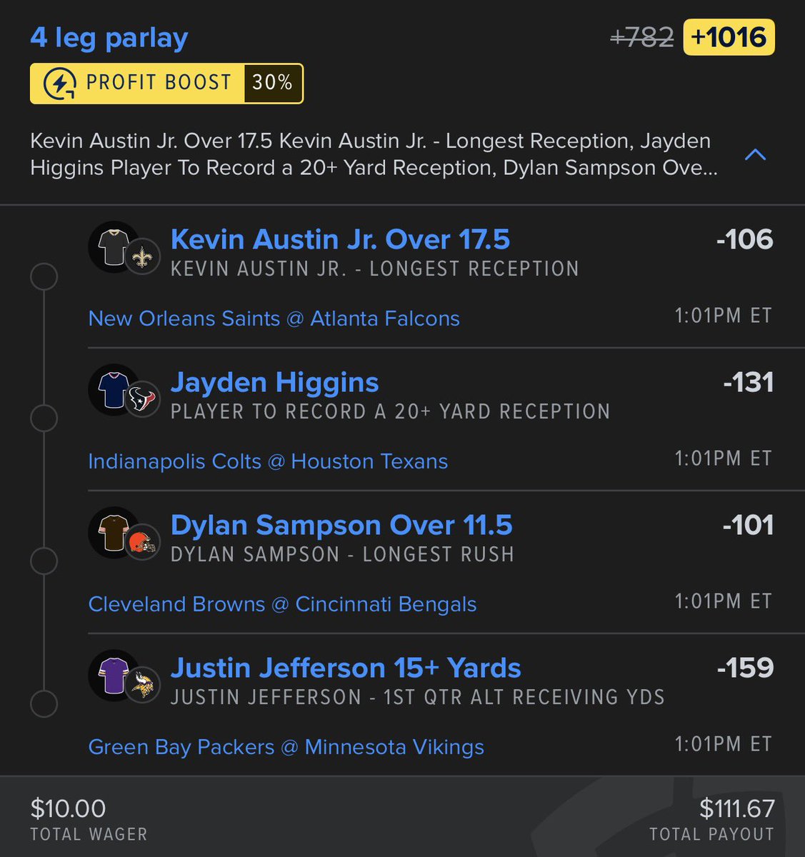 halfbirdhalfman's tweet image. FD NFL Boost &amp;amp; DK SGPx Boost 🦅