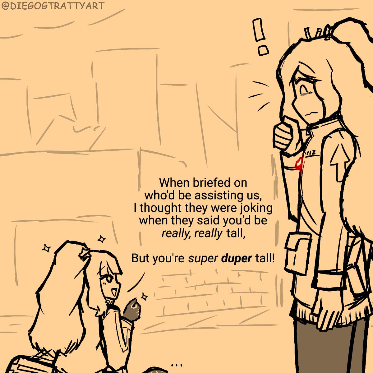 Wanted to draw Holly for the new year.

Also wanted to draw Distortion Detective's Ezra.

Both then?