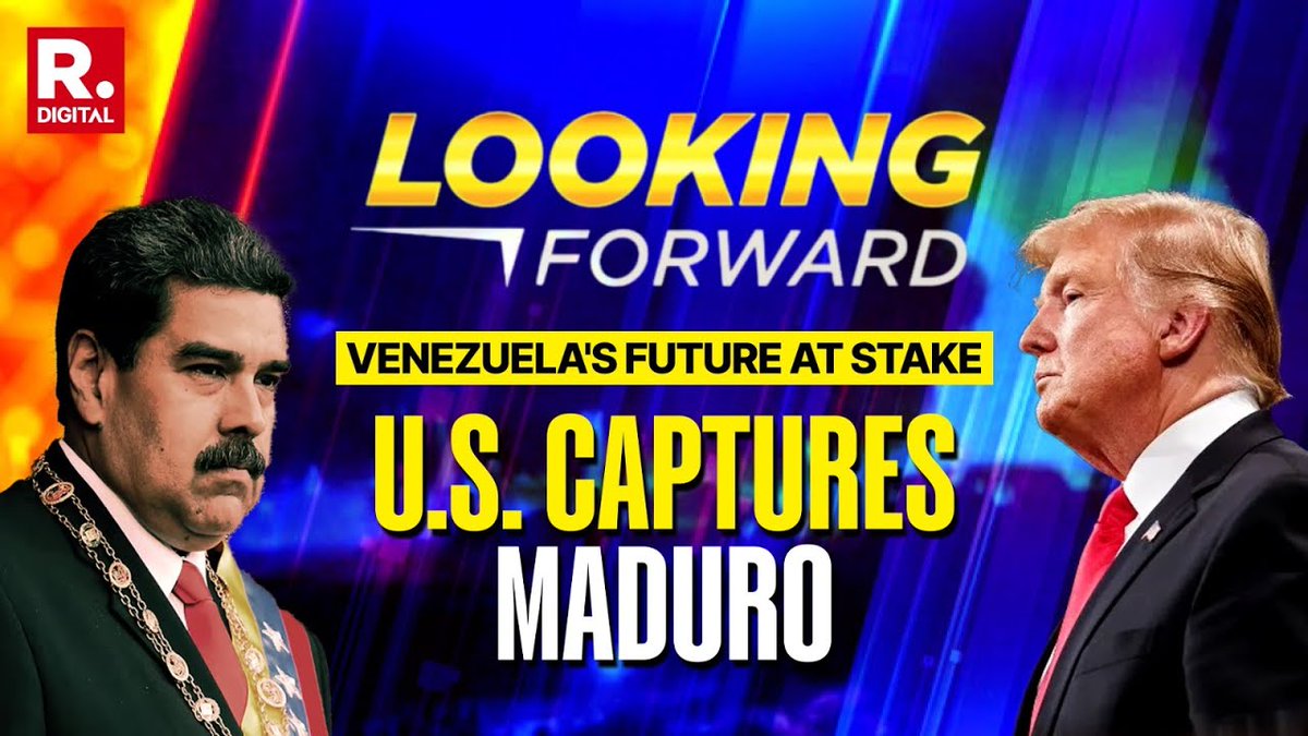 republic's tweet image. #LookingForward | What’s Next for Venezuela After Maduro Fall?
 
Tune in to watch the entire coverage: youtube.com/live/3VSUIo-pg…

#RepublicWorld #RepublicTV #BreakingNews #RepublicNews #IndiaNews #LiveNews #RepublicExclusive #RepublicWorldLive #ArnabGoswami #RepublicDigital