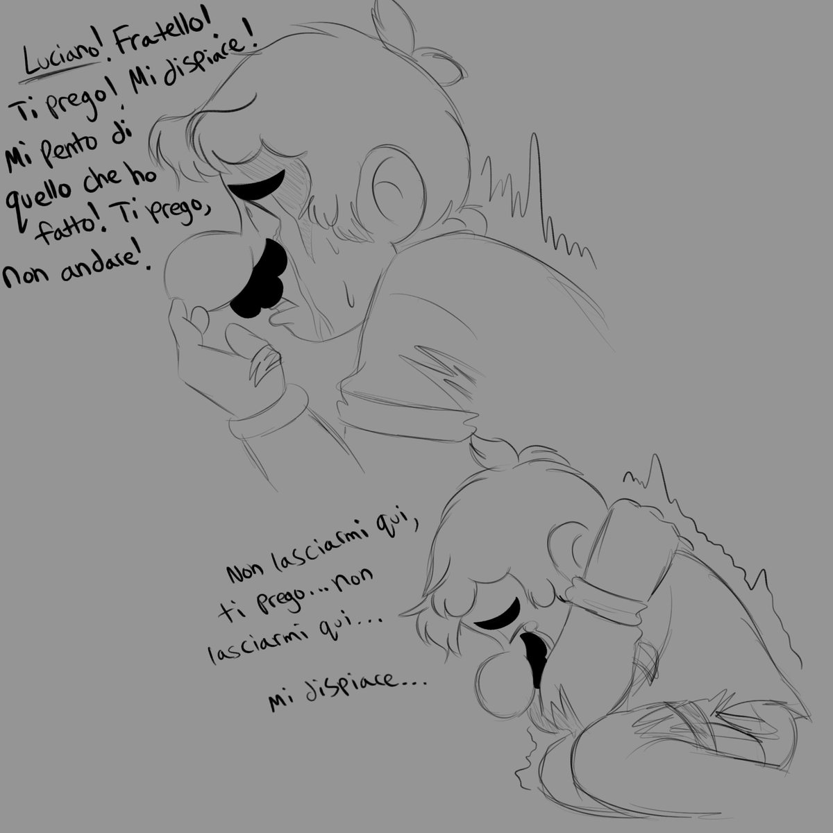 FireheartSophia's tweet image. Hallucinations (Plane Crash AU) #mtmb #MarioTheMusicBox