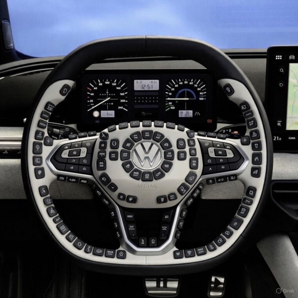 New VW ID Polo Design. Back again to functional buttons. #ID #Polo