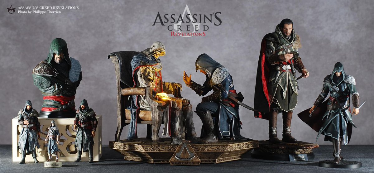 PureArtsLimited's tweet image. Assassin's Creed collector Philippe shows off his incredible Ezio Auditore collection! Do you see any that you have, too?? 👀

Complete your Assassin's Creed Collection now ➡️ ow.ly/3r2F50W7ikZ

📸 Show us your PureArts collection! Tag us &amp;amp; use #PureArtsSnap