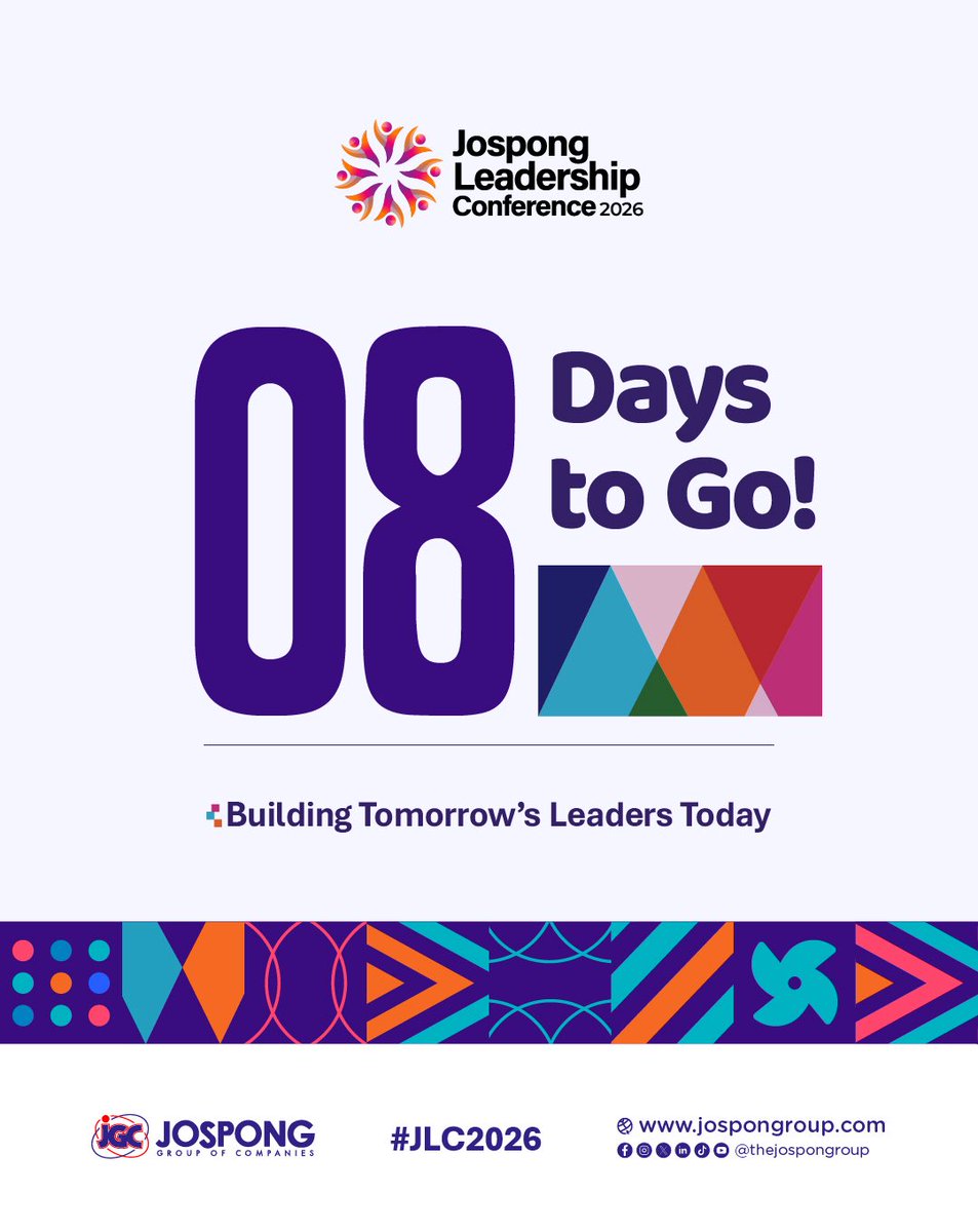 Prepare to step forward and build skills that shape how you think, decide, and act, as we focus on building tomorrow’s leaders today. 

🗓️ 12th - 16th January 2026
⏰ 6:00 AM each morning

#JLC2026
#BuildingTomorrowsLeadersToday