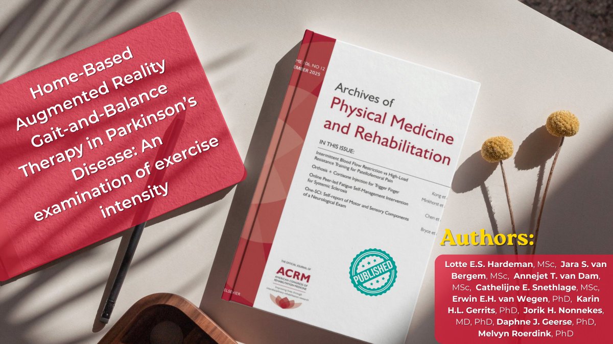 ArchivesPMR's tweet image. New research in PM&amp;amp;R explores home-based augmented reality gait-and-balance therapy in Parkinson’s disease.

Read the abstract:
archives-pmr.org/article/S0003-…

#PMRJournal #ACRM #ParkinsonsDisease #AugmentedReality #GaitTraining #BalanceTherapy #Neurorehabilitation