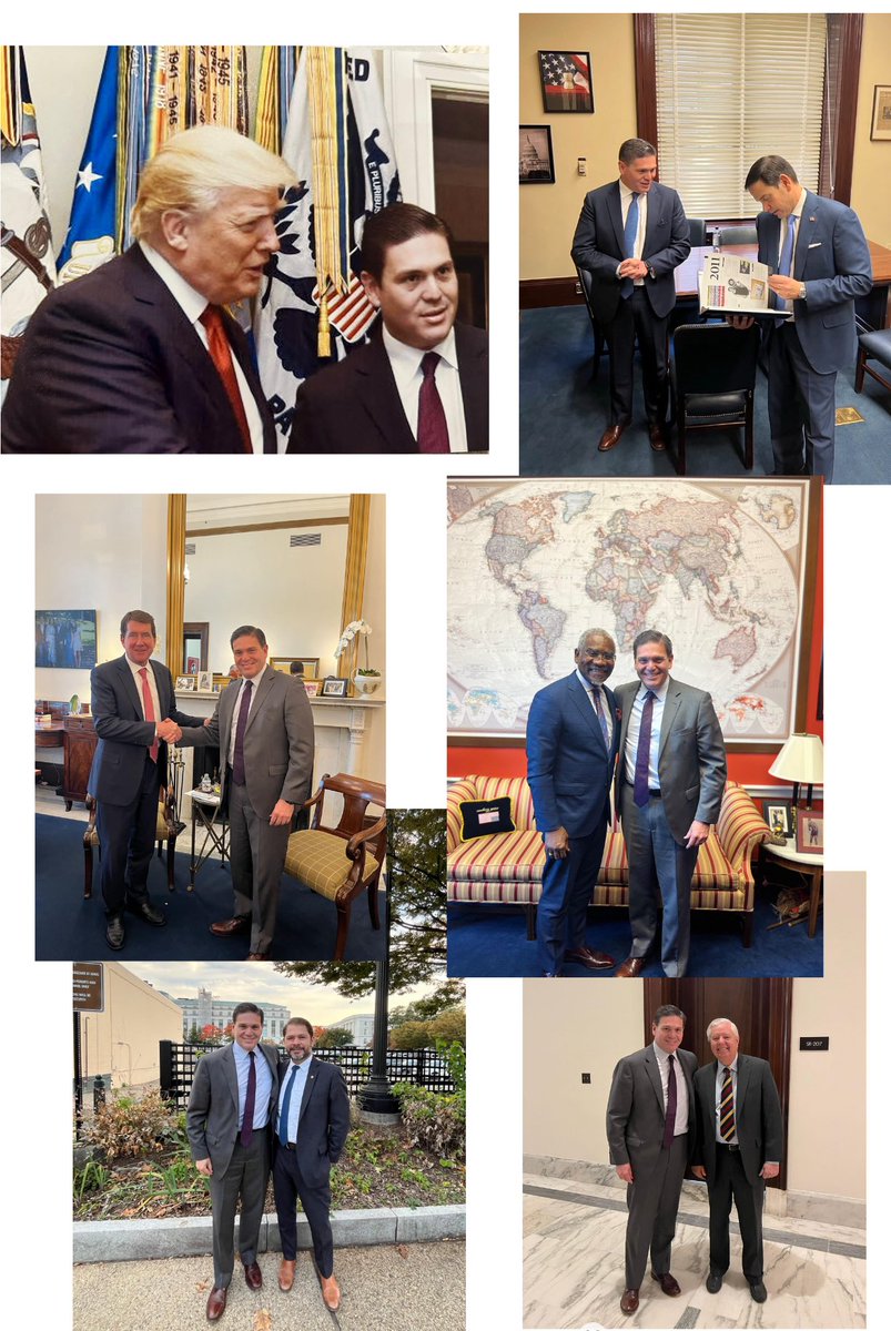 No se les olvide nunca la importancia de tener un candidato que fácilmente, es quien tiene las mejores relaciones con el gobierno y la política más importante de Estados Unidos .

Hoy sigue reunido en Washington con otras personas.
Desde ayer no ha parado .