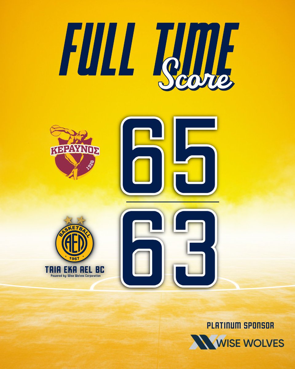 ael_bc1967's tweet photo. 🏁Full Time Score!
#AELBC #KERAEL #FTScore https://t.co/SdvVc9zoeP