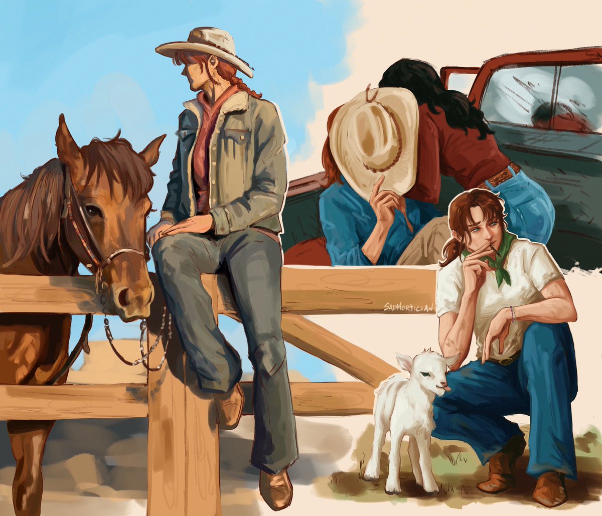 sadmortician's tweet image. ranch owner cassie mckay with a side of mcvadi
#thepitt