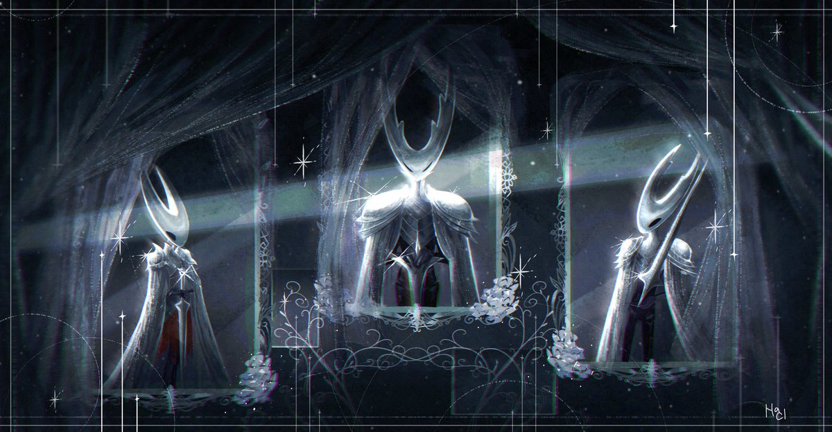 na__chloridee_'s tweet photo. Knights
#hollowknight 
(Hollow steals the spotlight) https://t.co/wCiKfapWqs