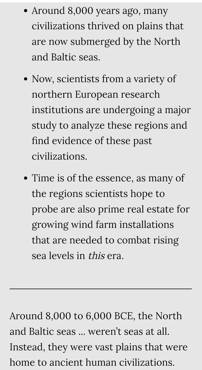 #Scientists r #Racing 2 #Unearth #Secrets o #Ancient👾 #UnderwaterWorld. #Historians n #divers r #trying 2 #retrieve #prehistoric #clues from #beneath the #waves—but they have 2 #actfast🤖

#Submergedlandscape #SUBNORDICA #doggerland #Tek_nikel54🤖 
popularmechanics.com/science/archae…