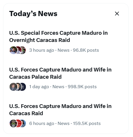 thisispointless's tweet photo. Hmmm... wonder what's in today's news. I bet there's a lot of different things being talked about today.

Well, maybe not. https://t.co/UhzSdslQhy