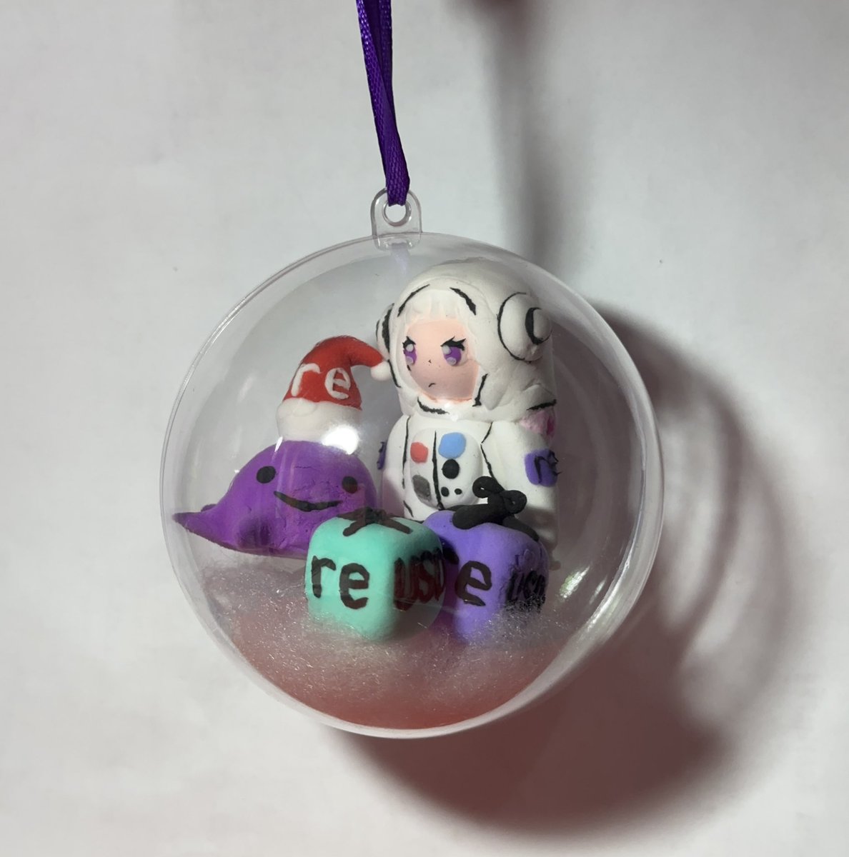 🫟”Two (one?) creations a week” challenge for <a href="/re/">Re</a> 

🎉I took a little break during the holidays so I only made one creation (although I worked on it almost the entire week)

🎄Today I want to show you a Christmas tree toy

👩‍🚀Of course, all the figures can be taken out

🐙I'm