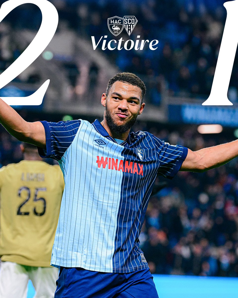 𝗙𝗜𝗡𝗜𝗜𝗜𝗜𝗜𝗜𝗜𝗜𝗜𝗜 !!!!! 🔥🔥🔥

Le HAC l’emporte avec deux buts de ses bézots, Kenny Quetant (21e) et Noam Obougou (81e), tous deux sur des passes décisives de Rassoul Ndiaye ! Mouton avait égalisé à la 55e.

Un énorme bravo à nos Hacmen !!!!!!