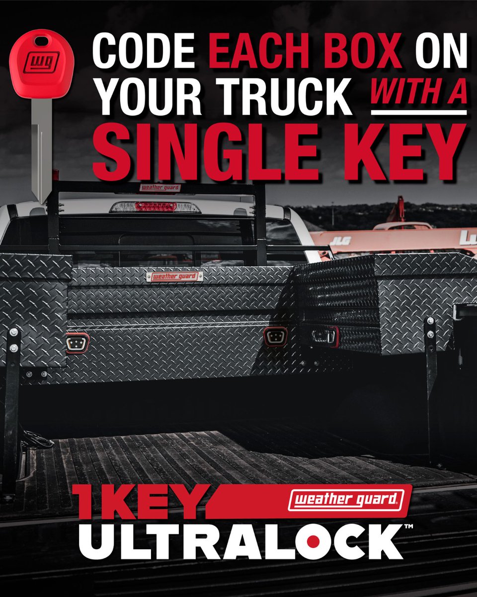 weather_guard's tweet image. All your boxes. One key. Zero guesswork.
Learn more: bit.ly/3MO7p6z

Drop us a comment and tell us how you use one key! ⬇️⬇️⬇️  

#WeatherGuard #1Key #FleetManagment #Upfitters