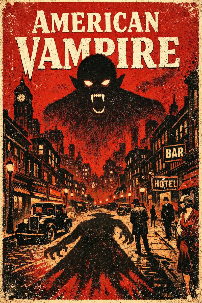 CJNelsonWriter's tweet photo. Feature Saturday: spotlight on American Vampire—bloody, ambitious, and proof that vampires aren’t even close to played out when the worldbuilding has teeth.
#FeatureSaturday #AmericanVampire #HorrorComics https://t.co/RJmWWACH1M
