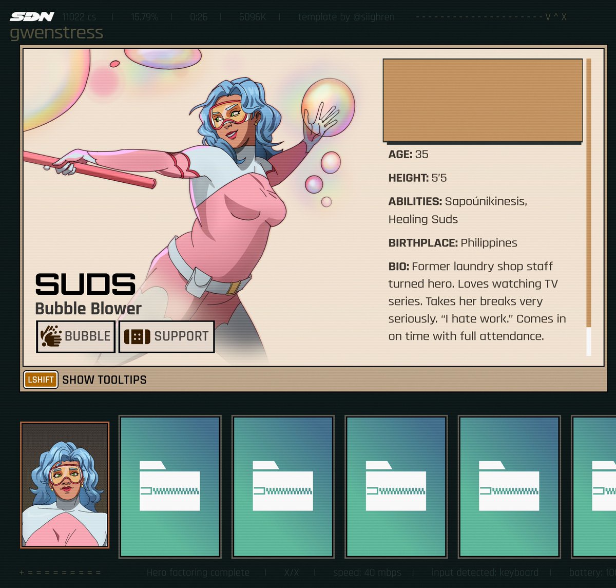 gwenstress's tweet image. who's she romancing? 

#dispatch #dispatchoc (template by @siighren )