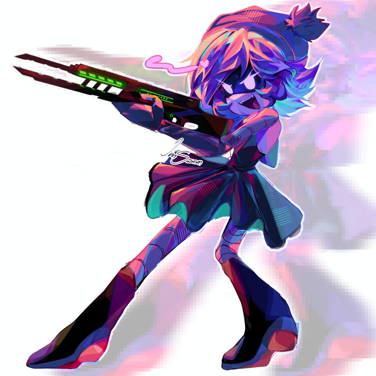 CollectorSpain3's tweet image. Here is the full body drawing. 💜✨
#murderdrones