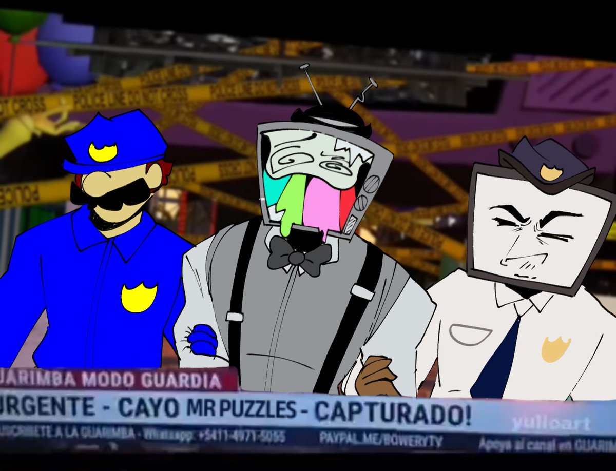 Lem0nStudious's tweet photo. Lo primero que vieron los hijos de Karen al prender la tele mientras su mamá seguía en PuzzlesPark:

#SMG4 #smg4mrpuzzles https://t.co/3qqq4EPfMi