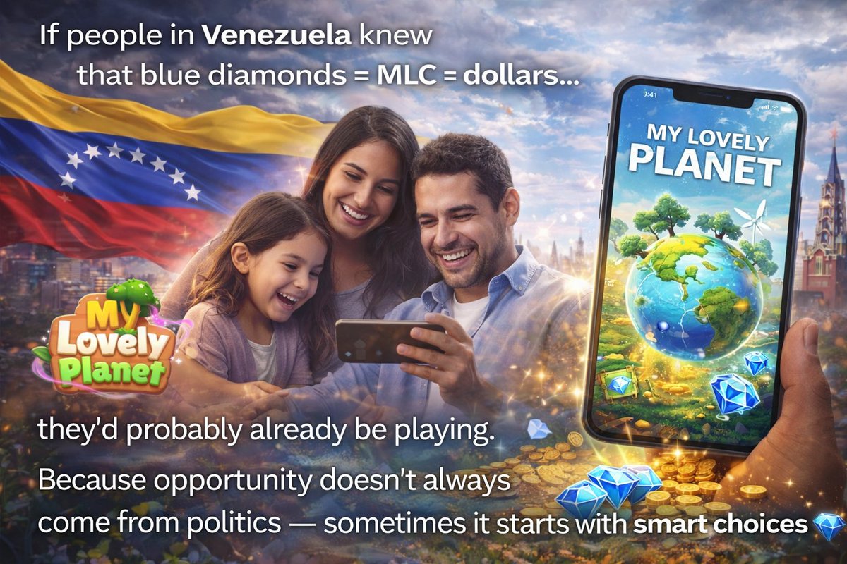 BearAndBullSign's tweet photo. 4/5
If people in Venezuela knew that blue diamonds = $MLC = dollars…
they’d probably already be playing.
Because opportunity doesn’t always come from politics — sometimes it starts with smart choices 🎮💎 https://t.co/yJbuUGnyYJ