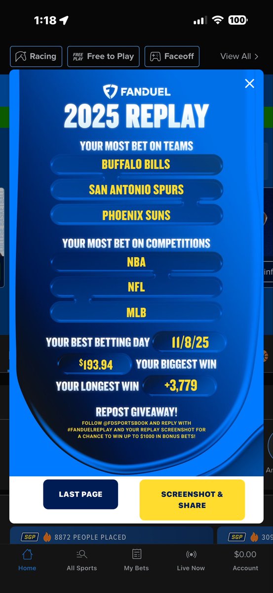 _jadaelexis's tweet photo. @FDSportsbook #FanDuelReplay https://t.co/Ibha2RfGuS