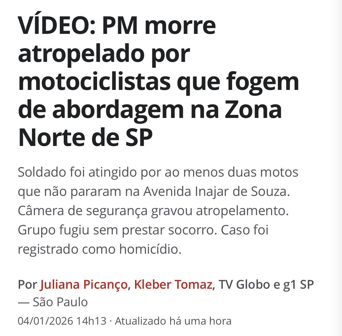 mvjvalle's tweet photo. Provavelmente no discurso de muitos, a culpa será do policial…
Será que os políticos vão falar sobre esse caso também?🤔 https://t.co/CC2lp6WFmN