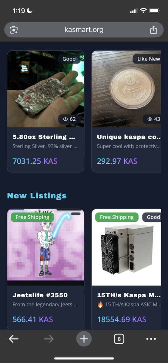 Kaspa is perfect money, and can now be used to buy or sell anything! The future is NOW!