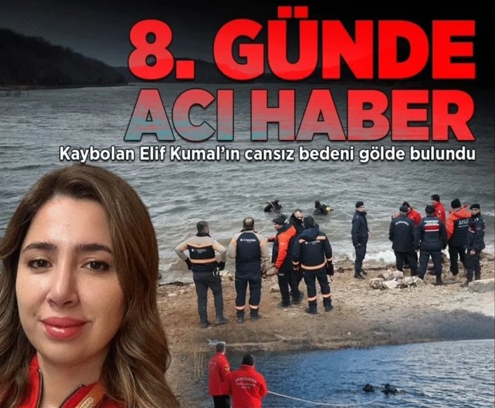 #elifkumal kardeşimizden maalesef kötü haber geldi. Bir haftadır kayıp olan #Karacabeyli kardeşimizin cansız bedenine ulaşıldı. Ailesine sabırlar diliyorum. Cenab-ı Allah rahmetiyle muamele eylesin İnşaallah.