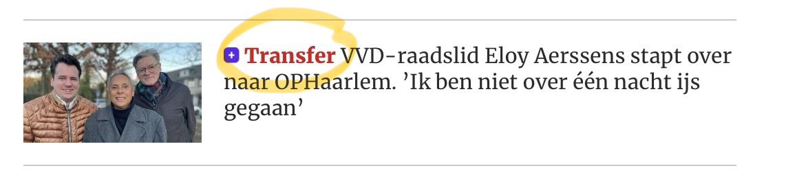 Verandering van partij als ‘transfernieuws’, kan ik dus maar moeilijk aan wennen. #GR26