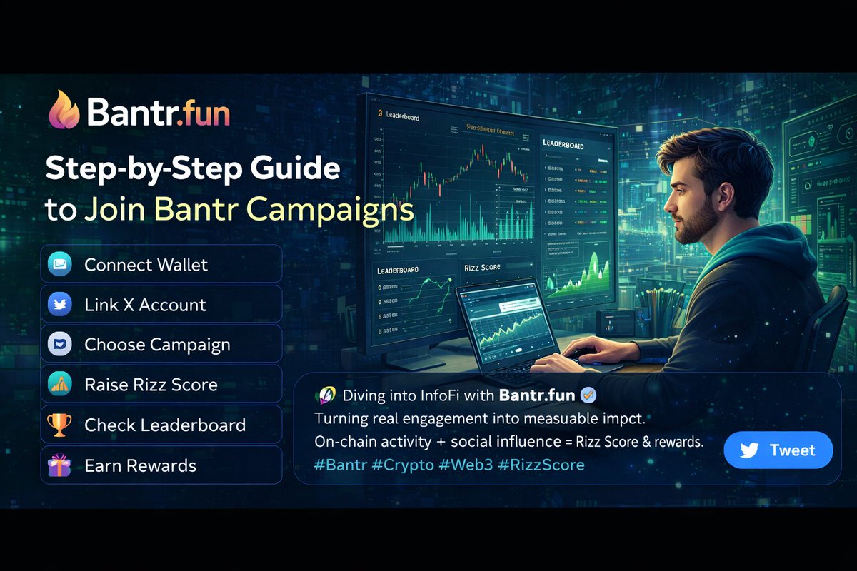 Hassan439647188's tweet photo. https://t.co/uY6EKZpnvN turns social influence into measurable on-chain impact — where real engagement earns real rewards and signal beats noise.
#Bantr #InfoFi #Crypto #Web3 #RizzScore https://t.co/gAxU00ZMKj