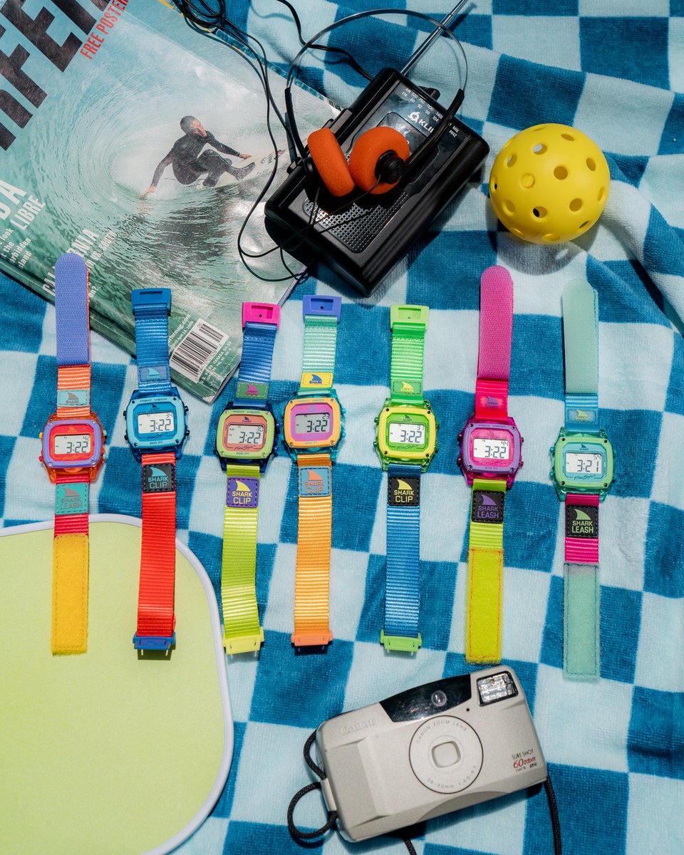 freestyle_watch's tweet image. 90s Collection throwback!
Neons, color pops, and summer energy that never fades.

What would your dream Freestyle colorway be? ⌚️

#FreestyleWatches #SharkWatch #90sVibes #NeonStyle #RetroWatch freestyleusa.com/collections/90s