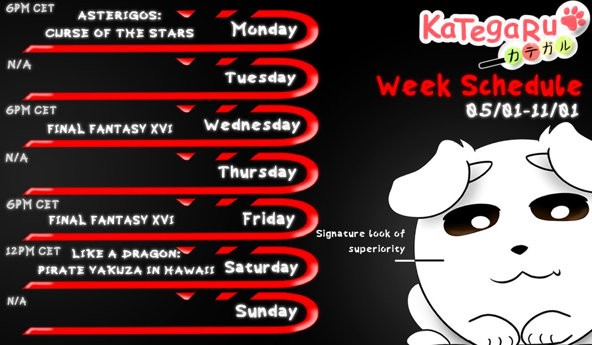 WEEK SCHEDULE IS UP!
New year, old schedule!
We continue our game from previous weeks, but here is the twist! I am going back to 6PM CET start, this time around too have a little more evening time or stream time!
See you tomorrow!🤍
#Vtuber #VtuberEN