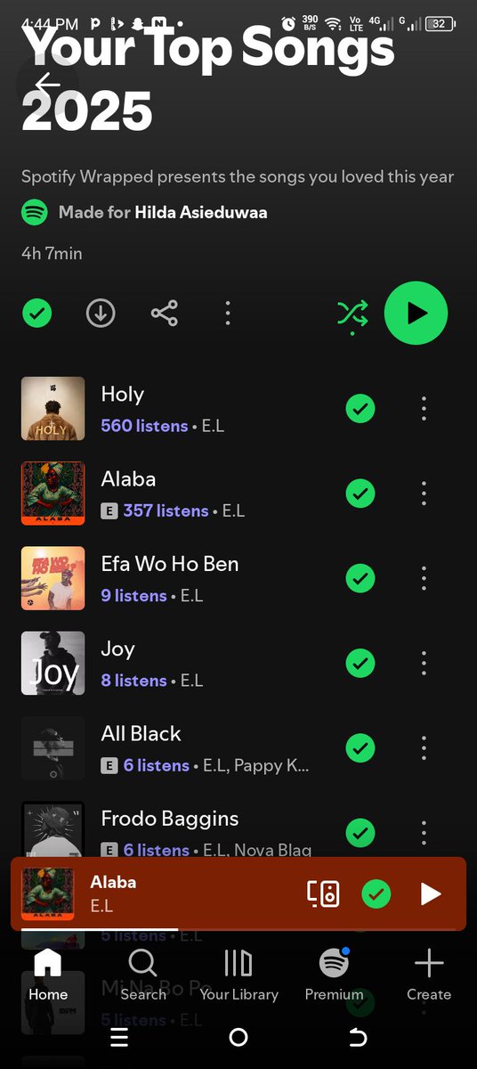 Asieduwaah98's tweet photo. @KwameTonto1 @Spotify @SpotifyAfrica @ELgh_ #DisciplesOfEL #RecapWithEL
#SpotifyRecapWithEL
Ma favorites Artists 2025:
1. π @ELgh_
2. π @PAPPYKOJO
3. π @1RealJoeyB
4. π₯° @reefertym
5. π @iamedem
Ma favorite Song of 2025 no cap #Holy link below,
https://t.co/dH37J6LRLA https://t.co/Aw1cJezQH4