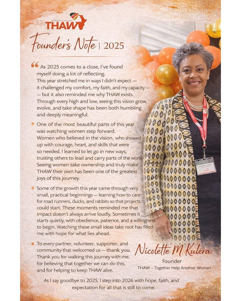 THAWnetwork's tweet photo. To a prosperous new year ahead 🎉 #togetherhelpanotherwoman #foundersnote #womenempowerment #womensupportingwomen https://t.co/1ICyzBfVcQ
