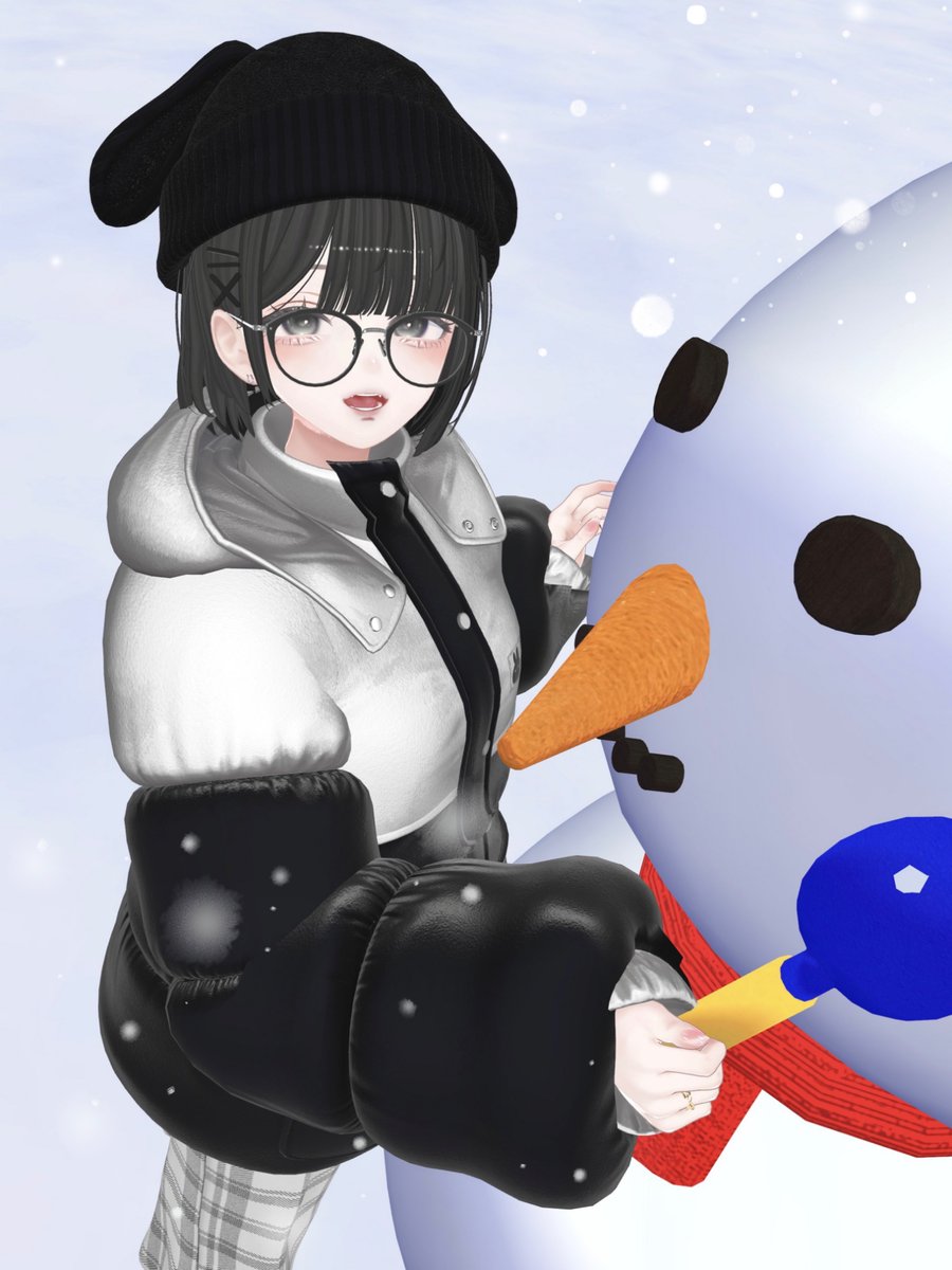おはようちゃん おはよう、今日からお仕事がんばろう⛄️ #Shinra3D