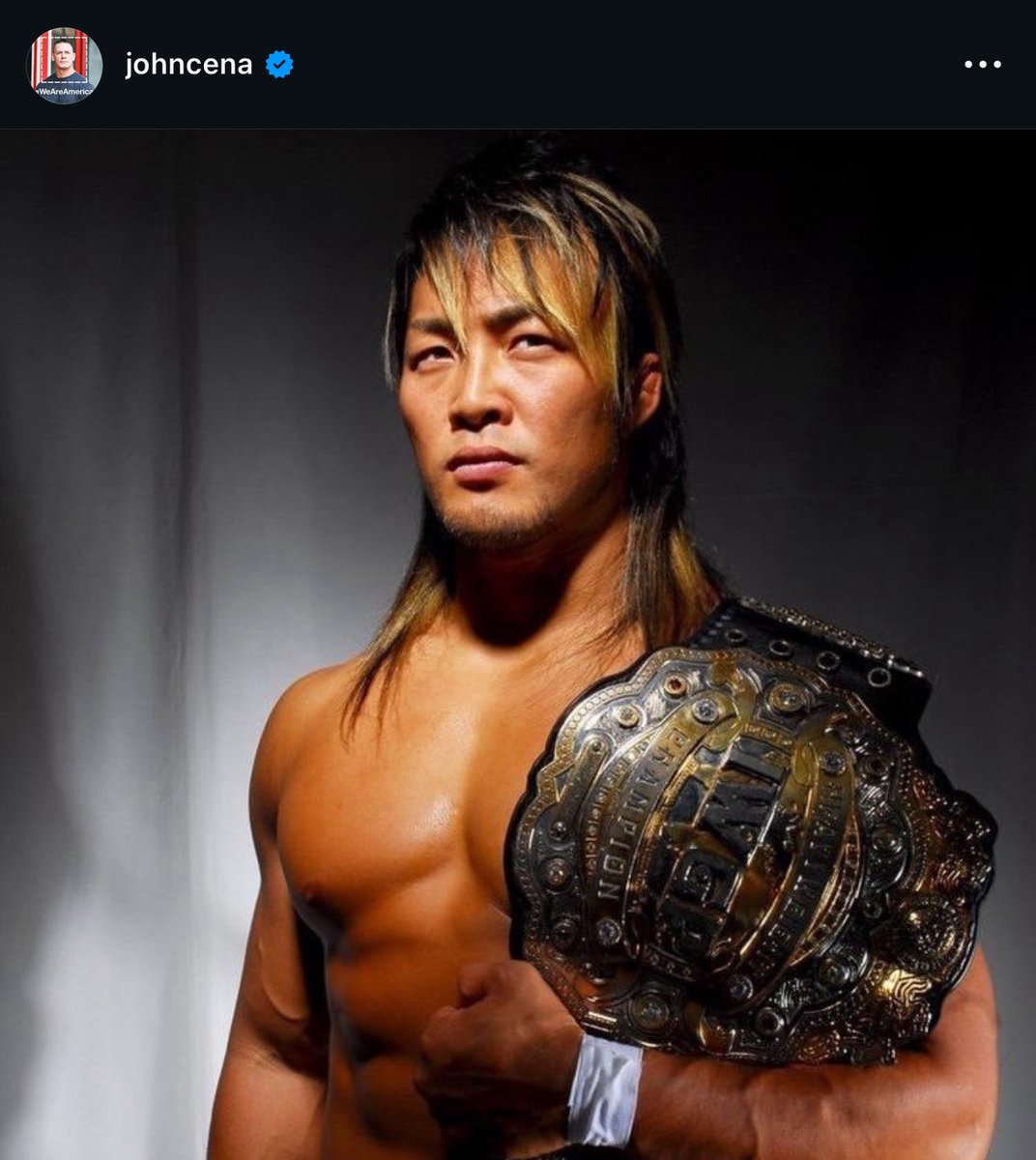 John Cena paying tribute to Tanahashi is so cool 🥹