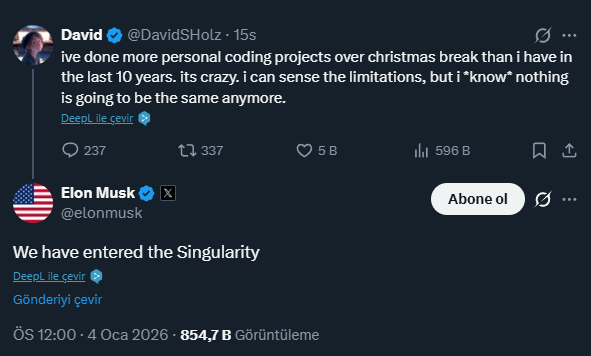 Kodlamada sınırlar giderek uzaklaşıyor, yazılımcılar arasındaki bilgi farkı her geçen gün önemsizleşiyor.
Tekillik tartışmaları başladı...