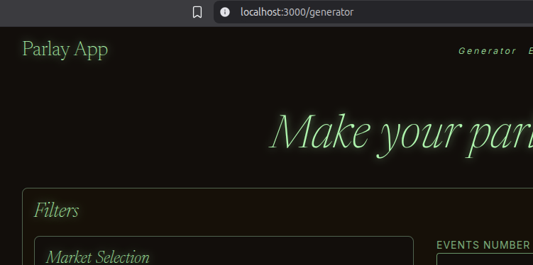 I need a name for an app...
Related with betting, it helps building parlays. 

Something unique and catchy
