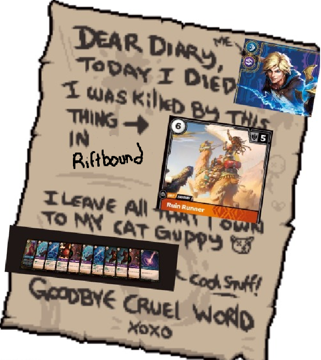 Dying with 10 cards in hand as god intended