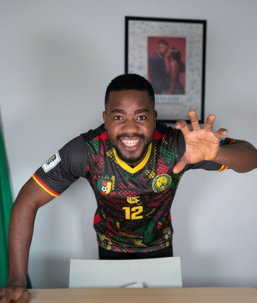 calvinwallang's tweet photo. If Cameroon doesn't beat South Africa tonight I'll delete this picture that took me so much time to take .

#AFCON2025 #Cameroon #maroc2025 #CAN2025 #AllezLesLions #BafanaPride https://t.co/uVBdXtSe9E