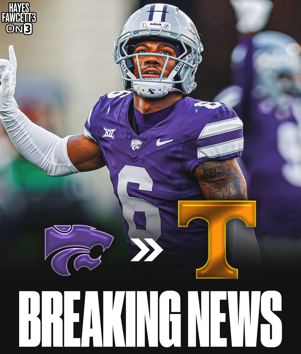 Hayesfawcett3's tweet image. BREAKING: Kansas State transfer safety Qua Moss has Committed to Tennessee, his agent tells @On3Sports

This season he totaled 41 tackles, 2 INT, 1 FF, and 1 sack

He’s repped by @david_benzaken and @IanGrutman 

on3.com/transfer-porta…
