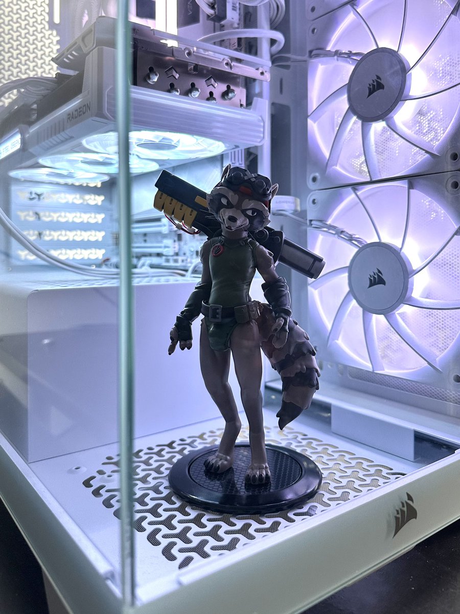 hereforrocket's tweet image. raccoons in your gaming PC? it’s more likely than you think. 

@MindKog