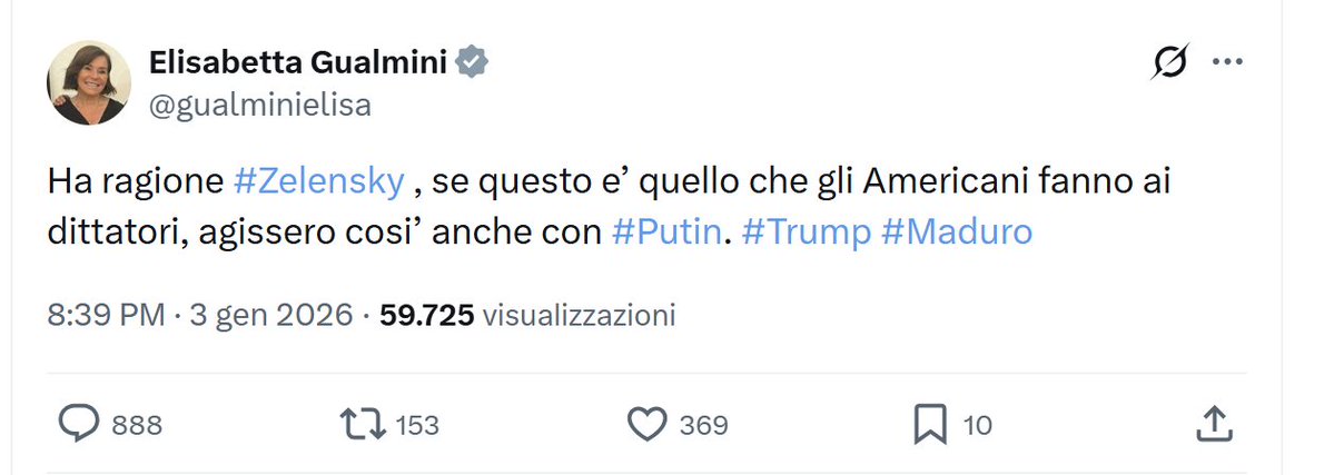 Elly, io ti voglio bene, ma dì qualcosa, reagisci! Dì una cosa di sinistra, dì anche una cosa anche non di sinistra, di civiltà! Elly, dì una cosa, dì qualsiasi cosa, REAGISCIIIIIIII