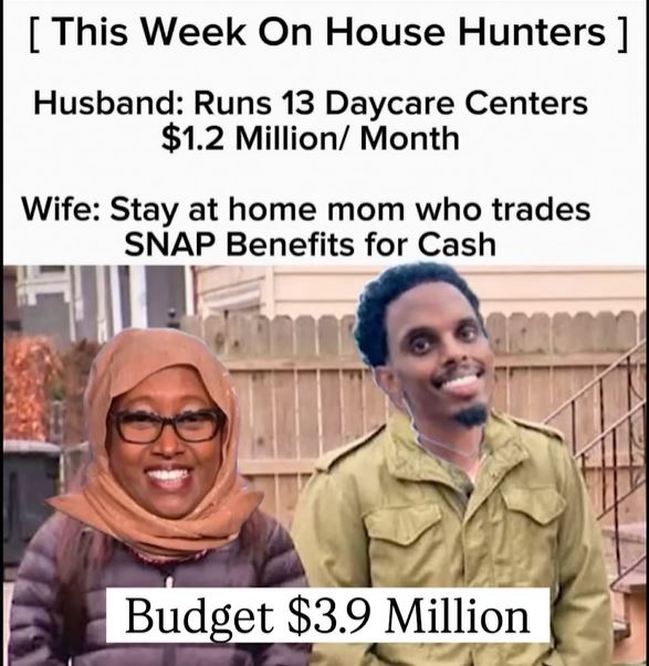 JulieLWilliams's tweet image. #HouseHunter #SomaliFraud #Somalidaycare #Minnesota #SNAP