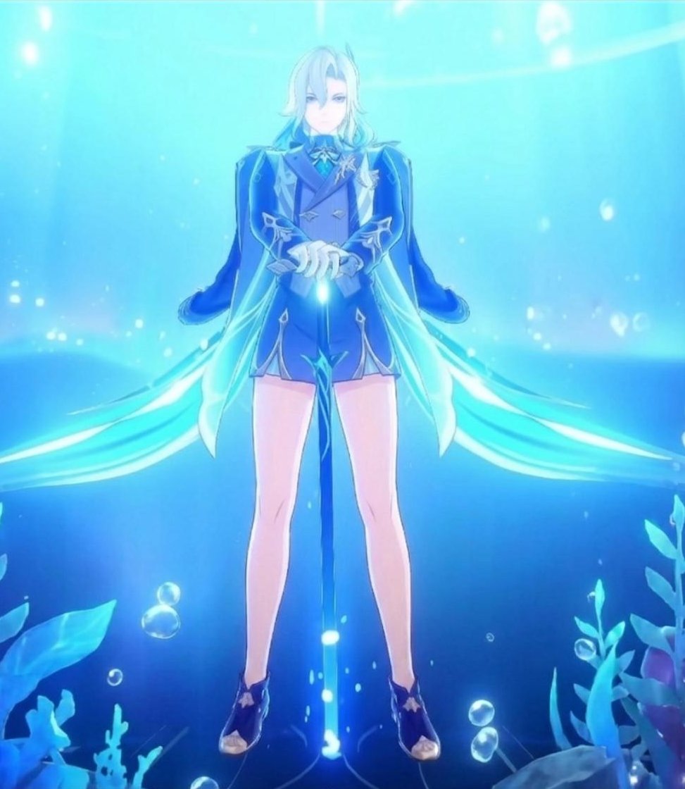 Neuvilette's new skin after Hoyoverse fixes it 🫢