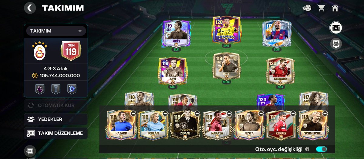 ageofempires2c5's tweet photo. EA Sports FC Mobile oyunundaki dünyanın en iyi futbolcusunu takımıma aldım :
120'lik Cristiano Ronaldo 

Karşı Atak Modu ve Teknik Direktör Modu'nda FC Şampiyonu Ligi'ndeyim! 
Teke Tek Modu'nda ise Efsanevi 5 Ligi'ndeyim! 
133. Seviye'ye ulaştım! 
#EASportsFCMobile #EASports https://t.co/Fn5Gl01RMg